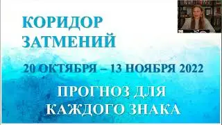 Коридор затмений осень 2022. Прогноз для каждого знака