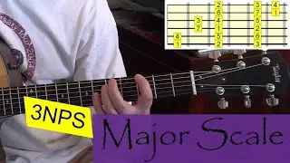 Major Scale 3 Notes per String Shape 1 - Episode 17 - Mr V's Guitar Journ(ey)