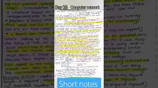 Day 26 computer network shortnotes #shorts