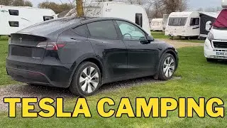 Camping in my Tesla Model Y