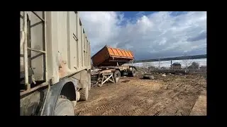 Подключение самосвального прицепа к Мерседес Актрос.