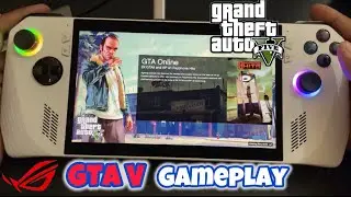 How Fast can it Run GTA 5 - Asus ROG Ally Testing Games #asusrog #rogally #gaming #gta #rog #gta5