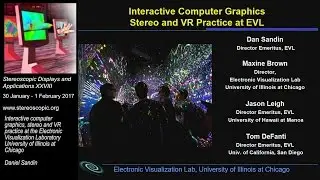 SD&A 2017: Interactive computer graphics, stereo and VR practice...