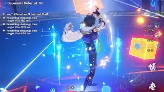 C6 Kaeya vs Pyro Hypostasis in Abyss (Cryo build, R5 Mistsplitter, 3 crowns)