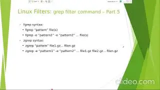 Linux grep filter command: grep, fgrep, egrep...