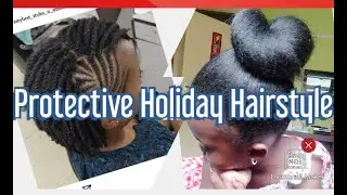 How to: Simple Stay at home hairstyle for your toddler. (protective hairstyle)