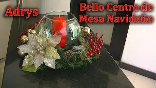 Beautiful Christmas Centerpiece with Red Candle || Christmas 2021