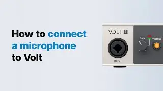 UA Support: How to Connect a Microphone to Volt USB Audio Interface