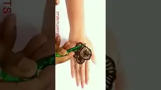 #shorts very easy back hand mehndi design | simple mehndi design | stylish Women's mehndi ki design