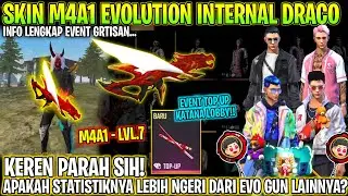 FREE FIRE! BOCORAN EVENT GRATIS,EVO GUN M4A1 INTERNAL DRACO,EVENT TOP UP, SKIN KATANA LOBBY, INFO UP
