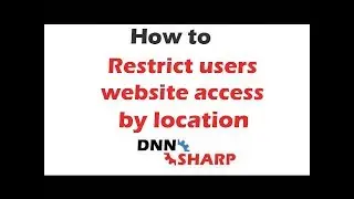 Restrict website access to visitors by location