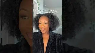 The most NATURAL Curly Sew In Ever!?! 😍 #curlysewin #curlyhairstyles #protectivestyles