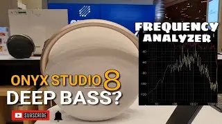 Harman Onyx Studio 8 Deep bass - with frequency analyzer