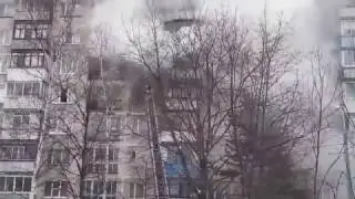 fire and the city of Ramenskoye in the 15 hours of the day !!!