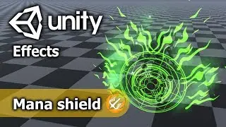 Game effect tutorial - Mana Shield. Guide how to create mana shield in Unity 3d