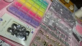 Can’t sleep 😴 organize crystals with me ✨🩷🎄