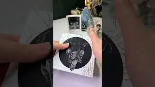 ASMR Pack an Order with Me! Part 1 Mini Gold Leaf/Foil Print Set of Charcoal Drawing Illustrations
