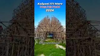 Kalyani iti more durga puja pandal 2024 | Kalyani iti more durga puja 2024 😍#short