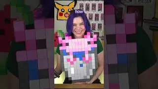GIANT Minecraft Axolotl made only using PAPER! NO GLUE AND NO TAPE! 