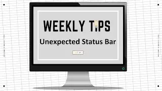 [17] Unexpected uses of Excel status bar