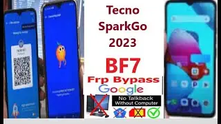 New method 2024 Google account protection remove Frp bypass on Tecno Spark Go 2023 BF7 without pc.