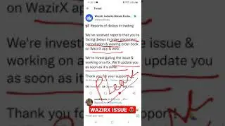 wazirx issue! Wazirx Error ! Wazirx bugging | Wazirx Problem