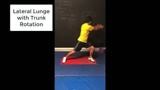 lateral lunge with trunk rotation