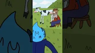 Jineto Tuto ordeña toda la leche 🥛🐄 #humor #animation