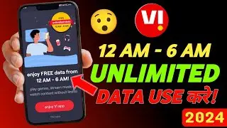 Vi unlimited data from 12am to 6am 2024 | Vi unlimited 4g data | Amresh Glory