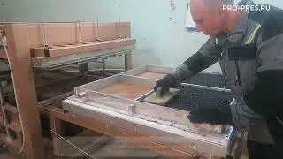 Пресс для изготовления резиновой плитки горячим способом. Термо пресс плитки из резиновой крошки.