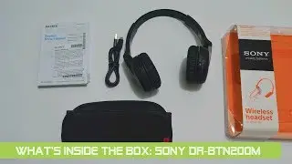 What's inside the box: Sony Bluetooth Headset - DR BTN200M