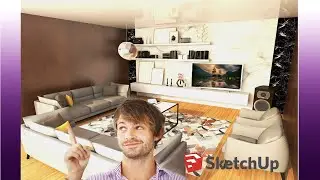 sketchup tutorialmodern livingroom interior design
