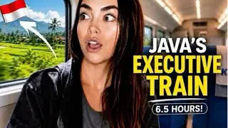 6.5 hrs Train Ride Across JAVA ISLAND 🇮🇩 (Jakarta to Yogyakarta)