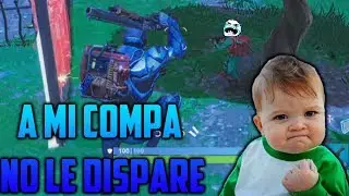 ¡A MI COMPA NO LE DISPARE! - Fortnite Random Moments