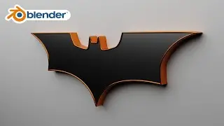 Blender Tutorial - Let's Create a 3D Batman Logo In Blender 3.0 / 