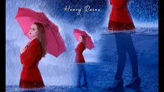 Heavy rain photo Manipulation in Photoshop tutorial