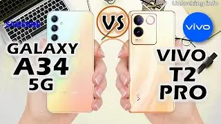 Samsung Galaxy A34 5g vs vivo T2 Pro 5g