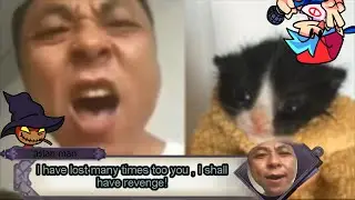 Fnf Zardy but its Angry Asian Man VS Towel Cat(Friday Night Funkin') Friday Night Funkin' Mod meme