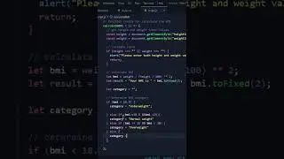 Make a BMI Calculator with JavaScript || 