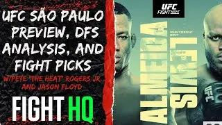 UFC São Paulo Preview, DFS Analysis, and Fight Picks