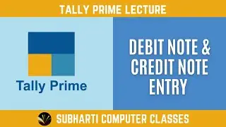 Debit Note and Credit Note in Tally Prime | Tally Prime Debit and Credit Note