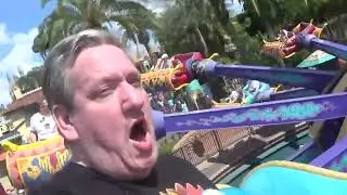 Doing The Photobomb Face On Disney Rides