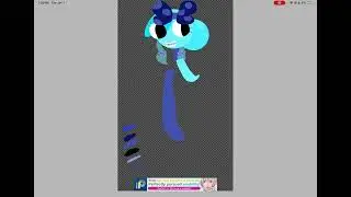 poppy sapphire dots speed paint!! (lineless art) #art#poppy#dandysworld#poppyxboxten#bubble#music