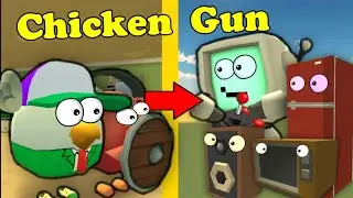 ВОССТАНИЕ МАШИН В ЧИКЕН ГАН(CHICKEN GUN)?! МИНИ-ФИЛЬМ*Робо-база*