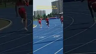 U 18 girls 100m finals, Jorai N Oppong 11. 68 Speed Acd  Jordynn Scott 11.96 Shadae Thompson 12.05