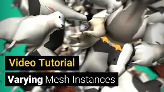 Varying Mesh Instances with color, animation and textures - Video Tutorial