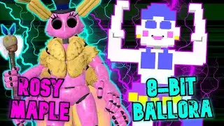 TWO NEW ANIMATRONICS?! (8-Bit Ballora + Rosy Maple) | Forsaken AR: Retro Rewind [FNaF AR Mod]