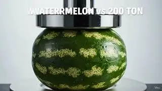 WATERMELON vs 200 TON Ultra Slow Mo ASMR Crush