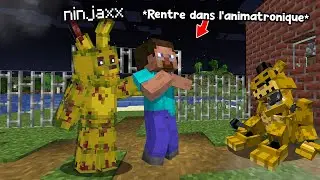 J'ai fini Minecraft en étant Springtrap de Five Nights at Freddy's..