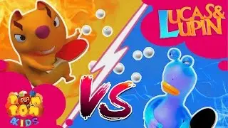 Phim hoạt hình cho bé | LUCAS & LUPIN | Tập 12 - CUỘC THI BÓNG BÀN | Phim hoạt hình vui nhộn cho bé